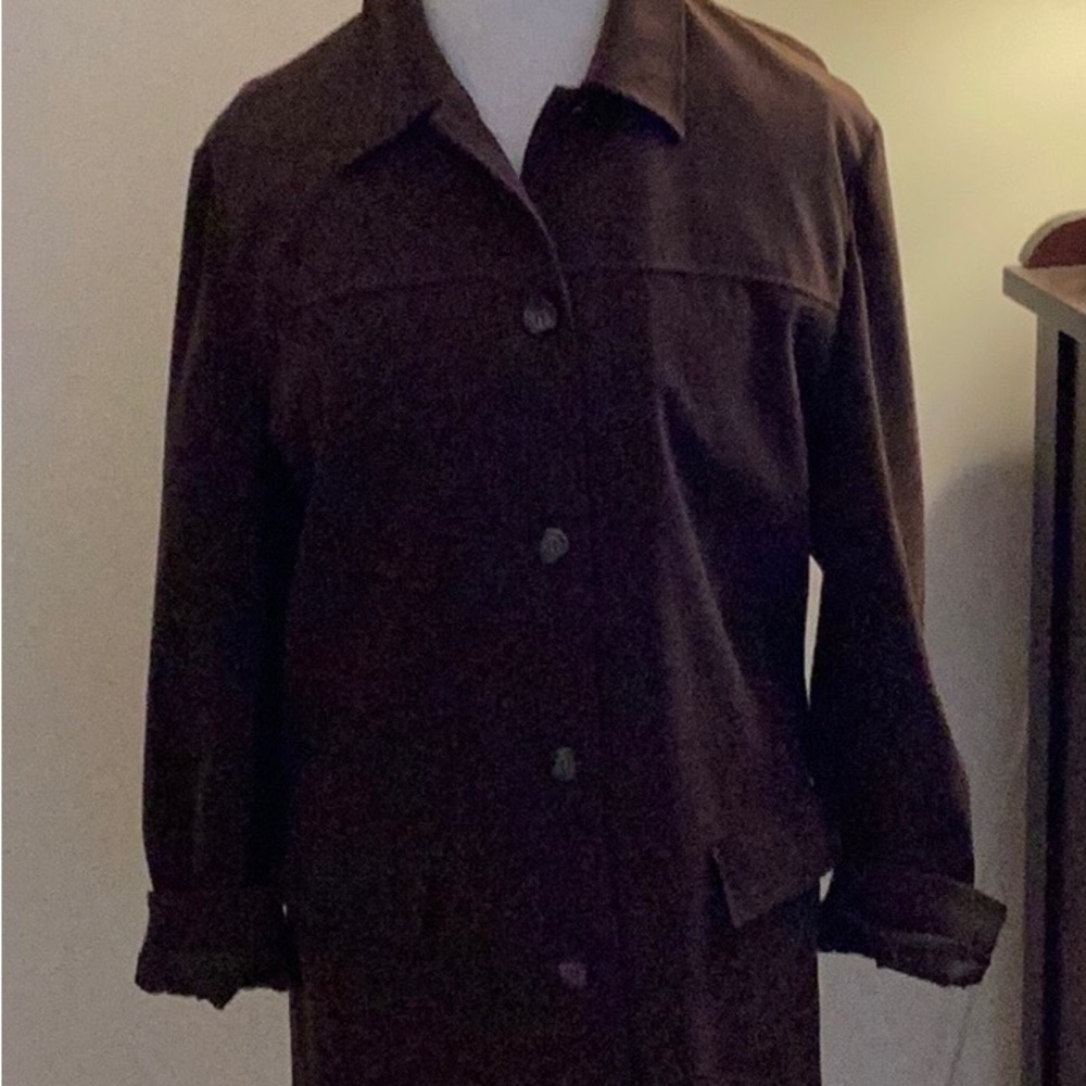 Talbots, Brown Shacket - Picture 3 of 12